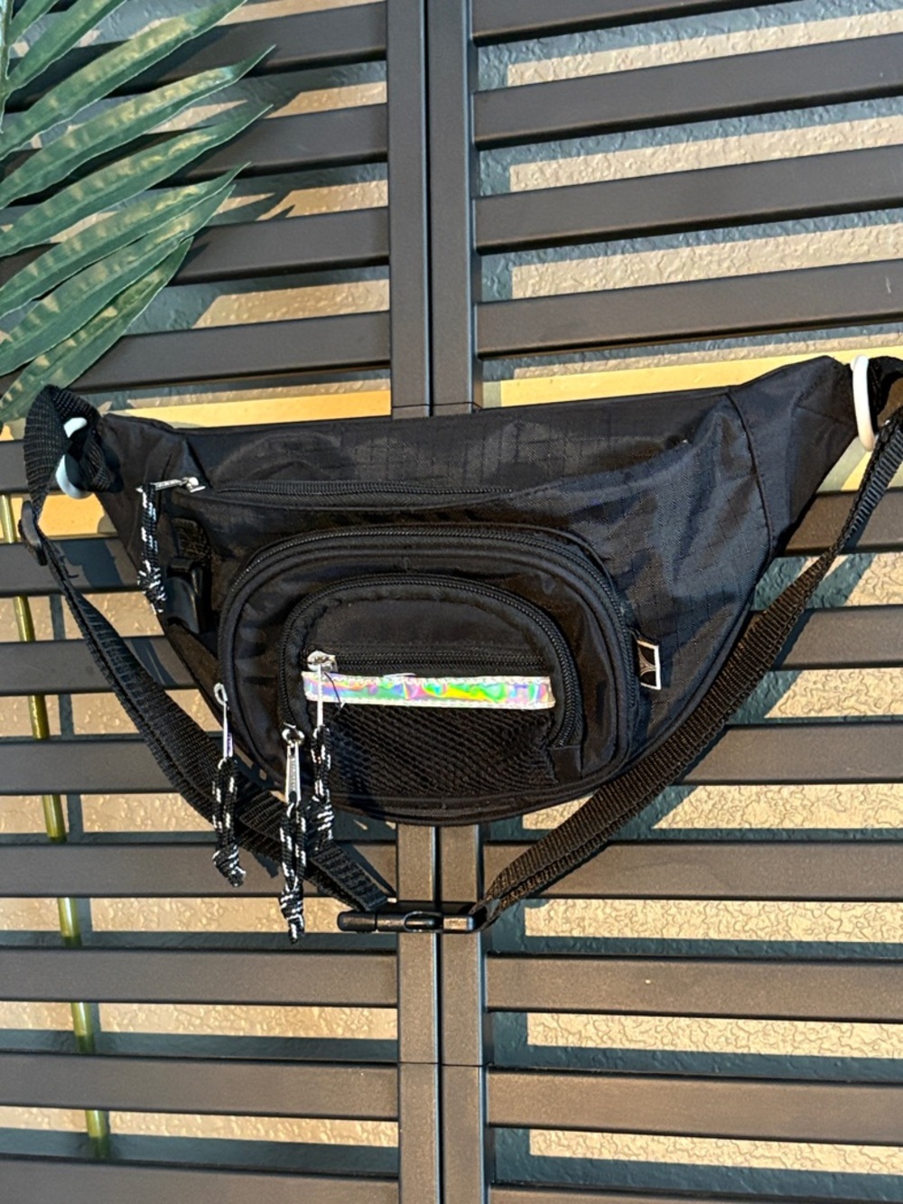 Men's Black Waist Pack Fanny Pack